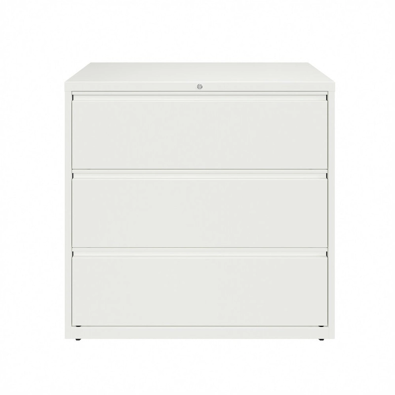 Hirsh 42-in Wide HL10000 Series 3 Drawer Lateral File Cabinet, White