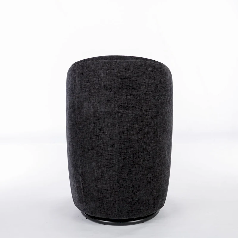 Chenille Fabric Swivel Accent Armchair