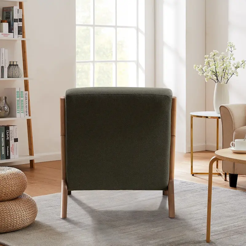 Ebello Modern Solid wood Accent Chair