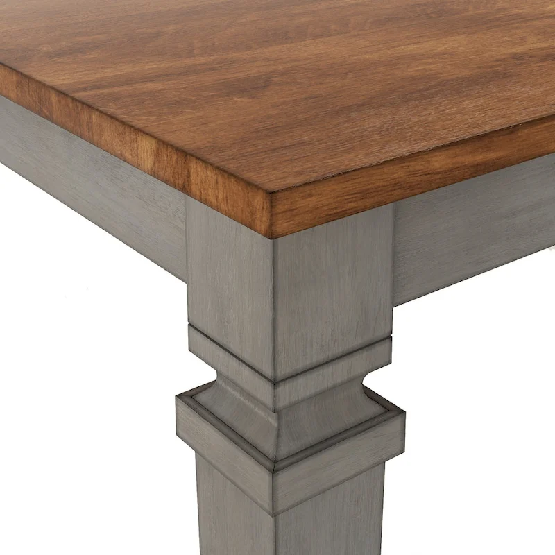 Elena Solid Wood Extendable Dining Table - Classic Style