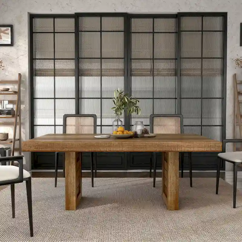 Rustic Solid Wood 68-inch Dining Table
