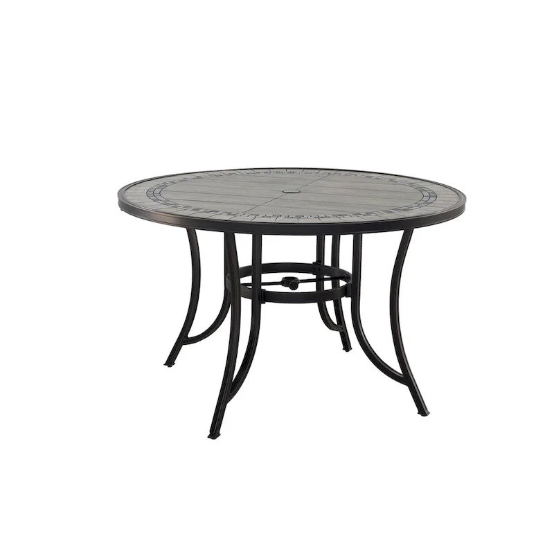 48 Outdoor Patio Round Aluminum Dining Table