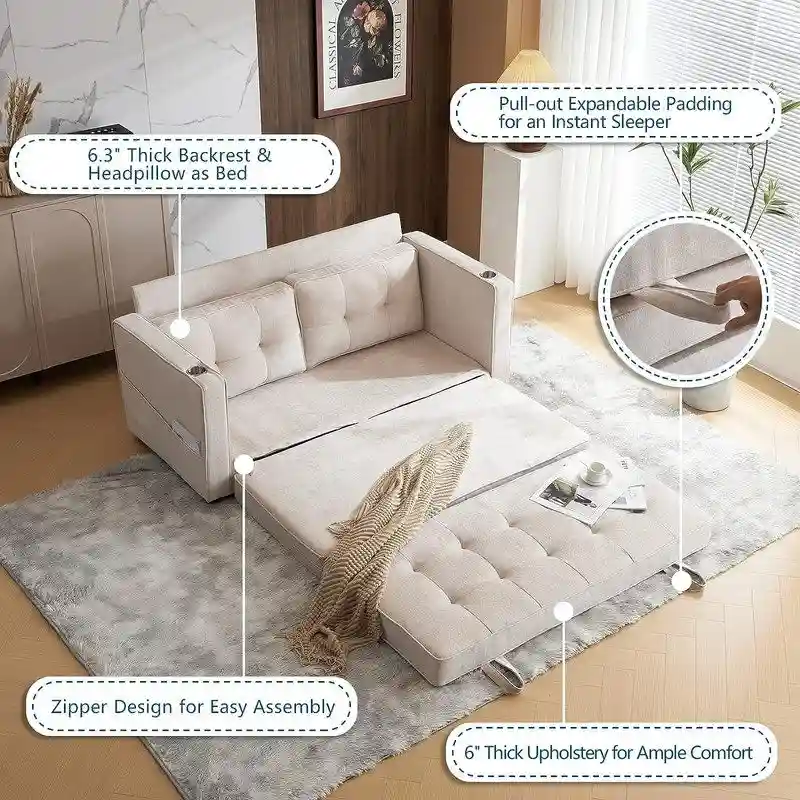 VINGLI Loveseat Sleeper