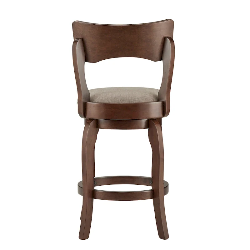 24-inch Brown Counter Height Swivel Stool