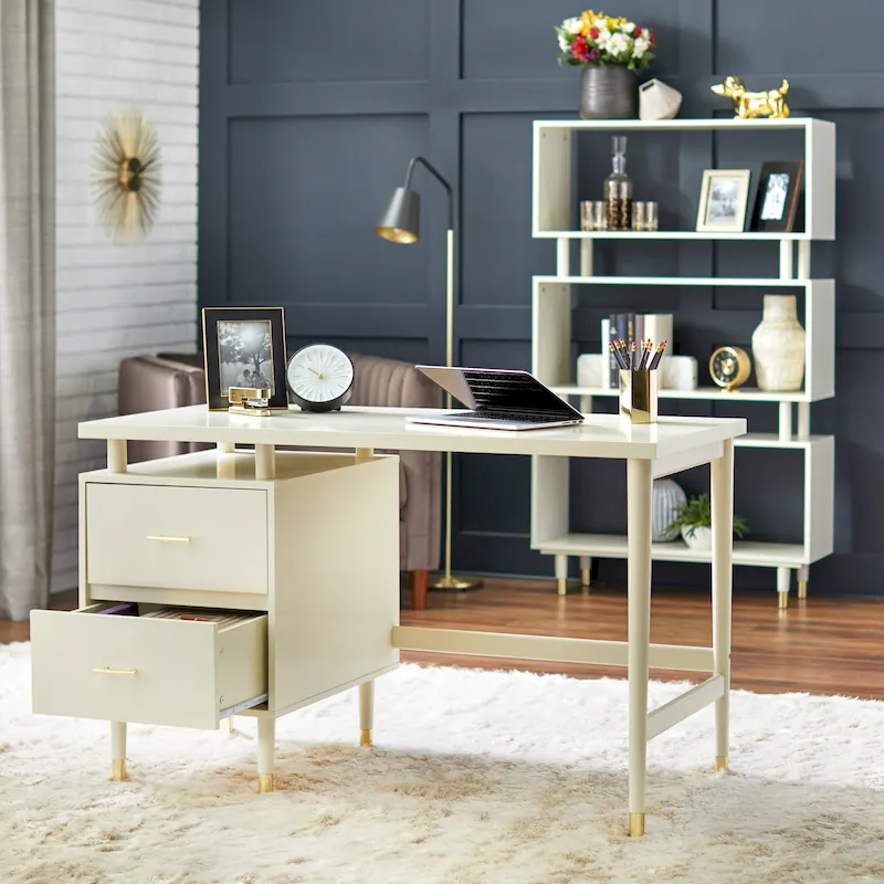 Simple Living Margo 2-drawer Mid-Century Modern Desk
