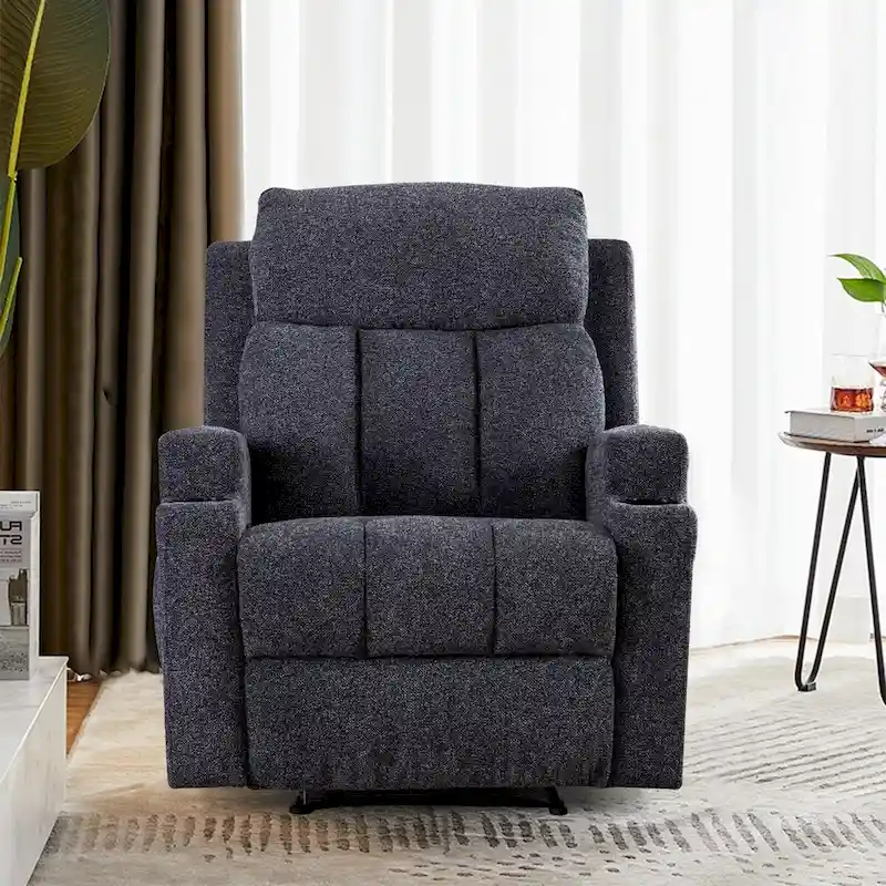 Ebello Massage Recliner Chair with Heat and Vibration Manual Sofa
