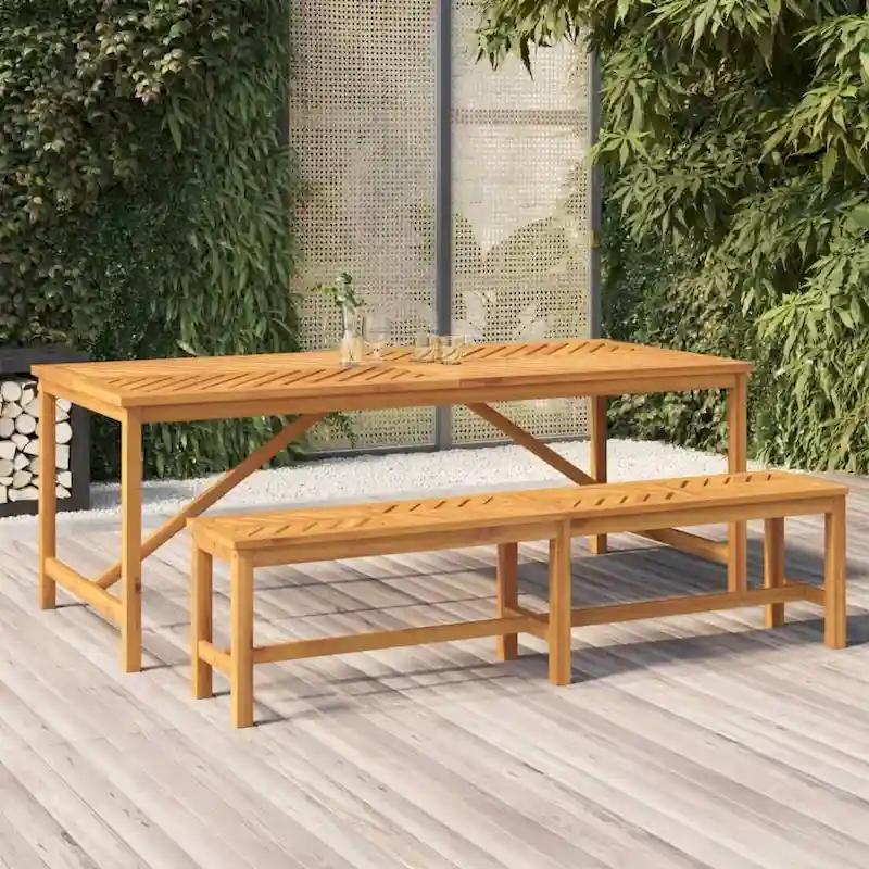 vidaXL Patio Bench Solid Wood Acacia