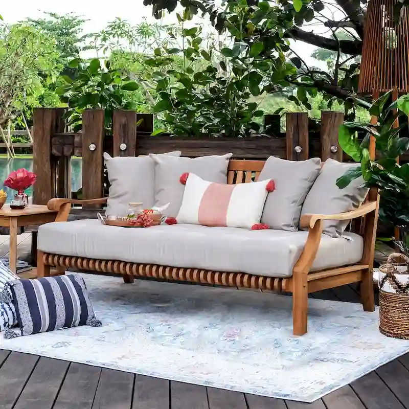 Cambridge Casual Chara 4-piece Teak Patio Conversation Set