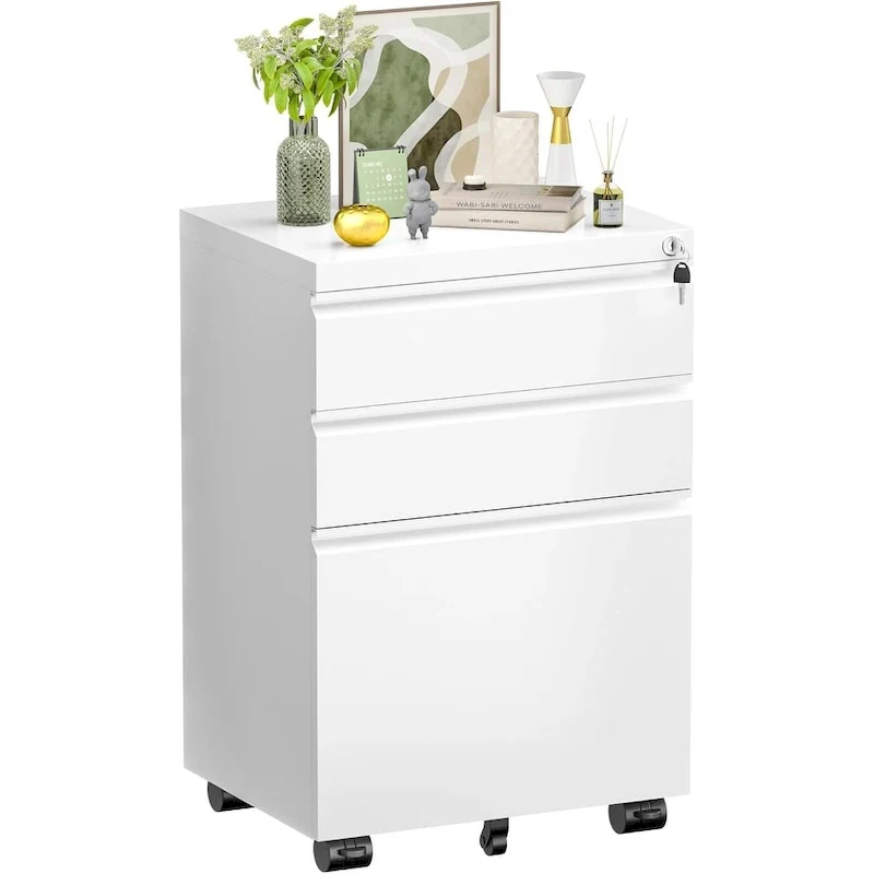 3 Drawer Metal Locking File Cabinet for Home Office