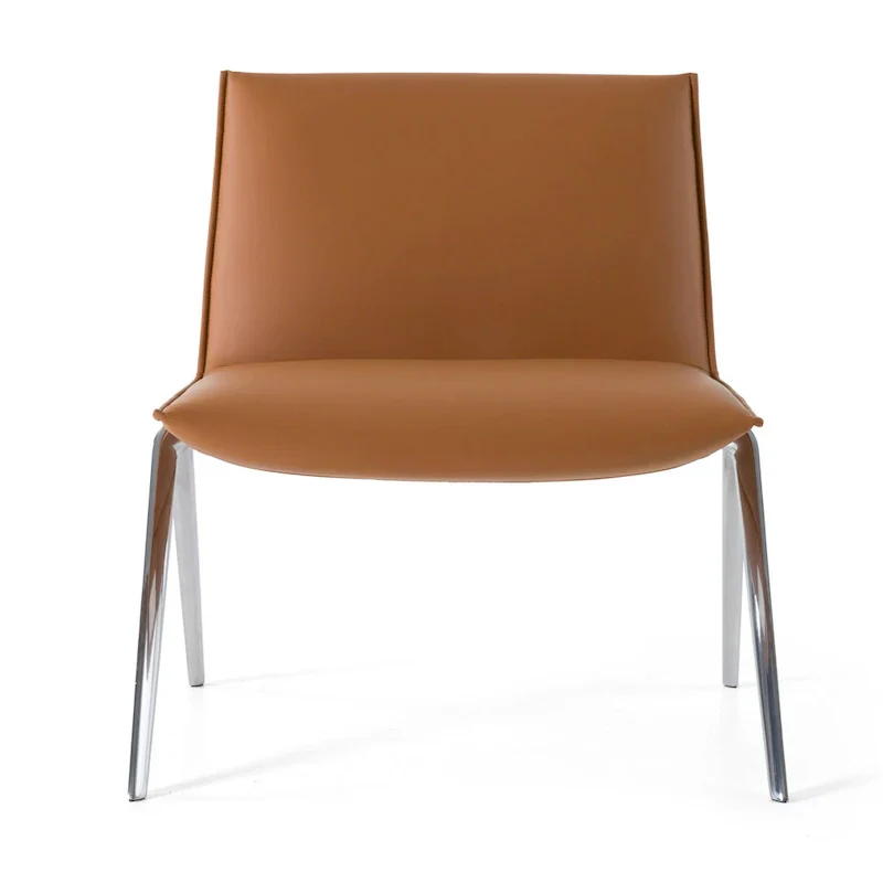 Modrest Cedric Modern Camel Vegan Leather Office Side Chair
