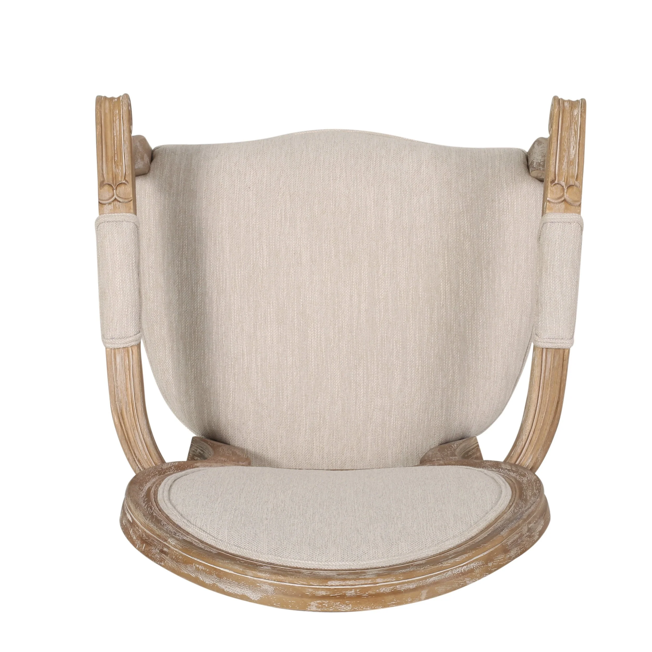 French Country Wood Upholstered Dining Chair - NH241513