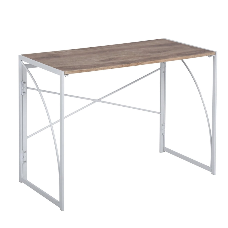 HomyLin 39 Simple Folding Study Writing Desk, No Assembly Required