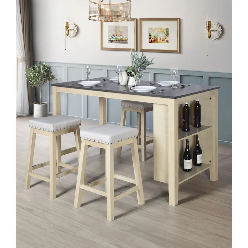 5-piece Counter Height Dining Table and Chair