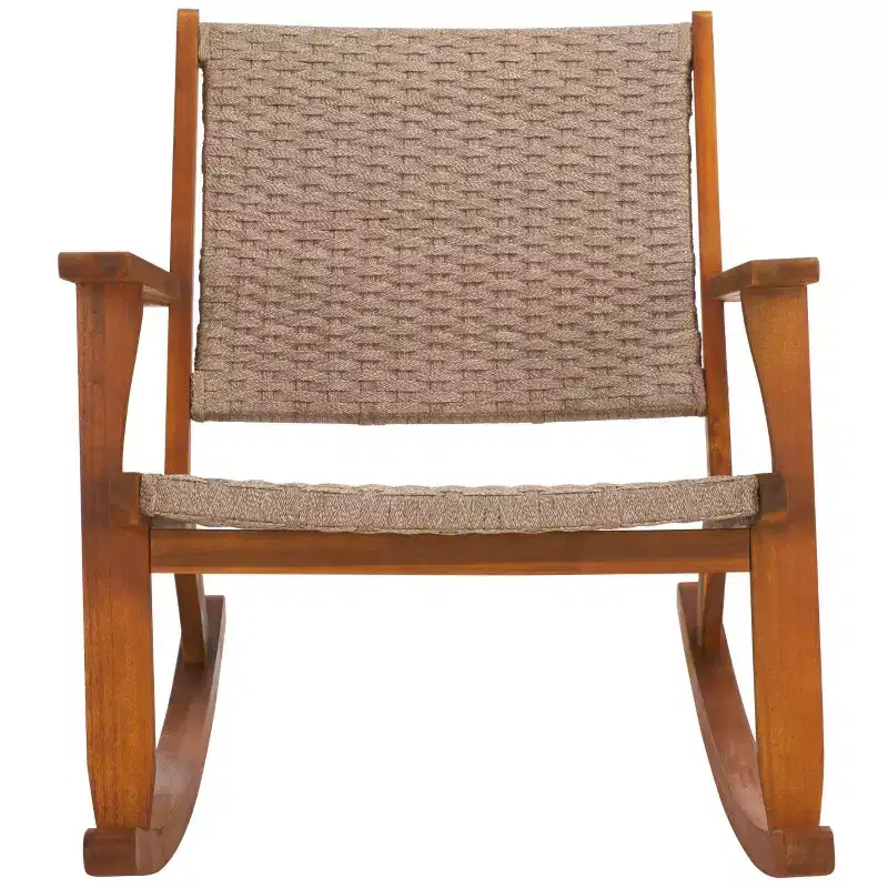 Daniel Rocking Chair Indoor/Outdoor - PAT7094 - Natural/Natural - Safavieh