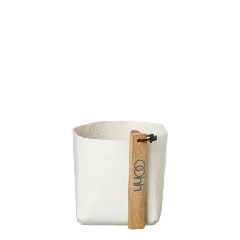 Sm. Natural Latex Soft Pots White- A