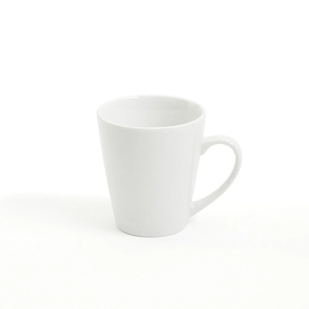 Gibson Home Embossed Buffet 16 Piece Ceramic Dinnerware Set in White