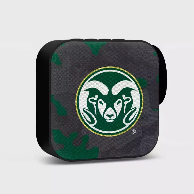 NCAA Colorado State Rams Bluetooth Portable Speaker with FM Radio: USB & MicroSD Compatible