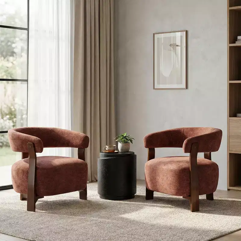 Christopher Knight Home Hepurn Bent Wood Modern Upholstered Accent Chair