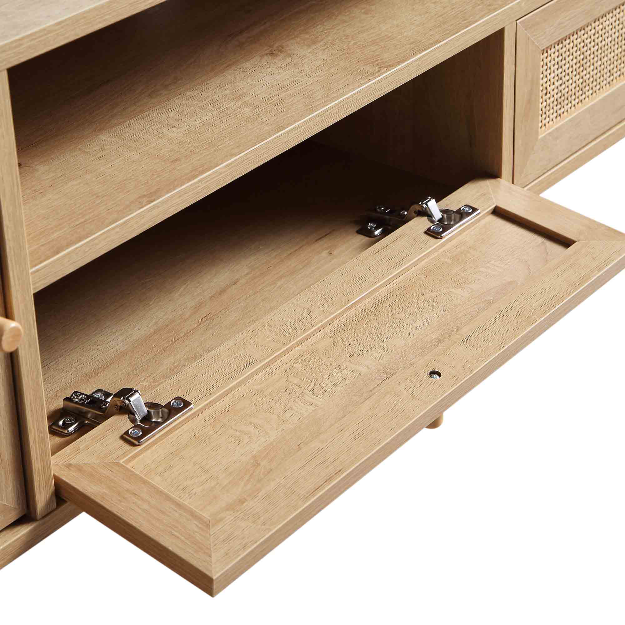 Woven Rattan 79in. Wide TV Unit, Natural