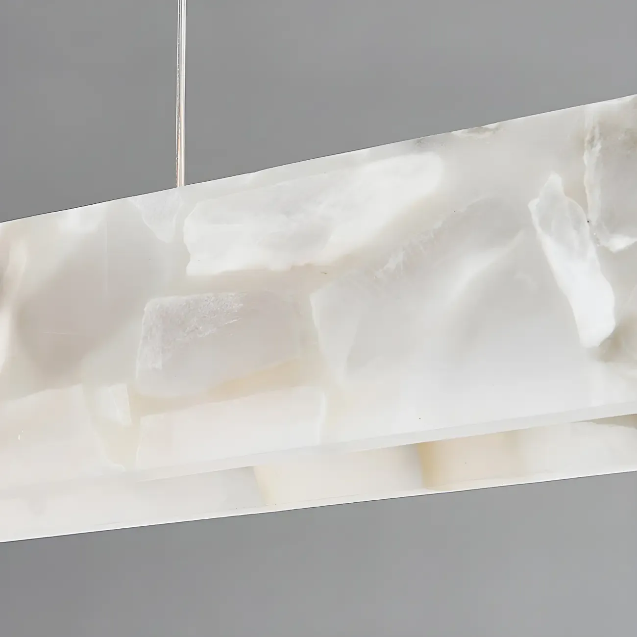 Modern Gold Metal Rectangle Kitchen Island Pendant Light