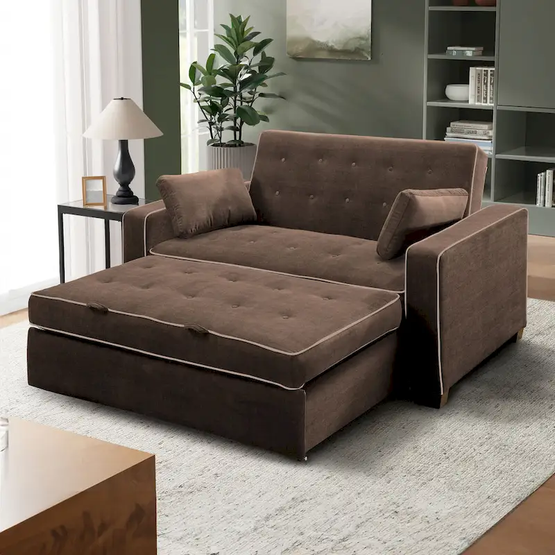Serta Morrison Queen Convertible Loveseat