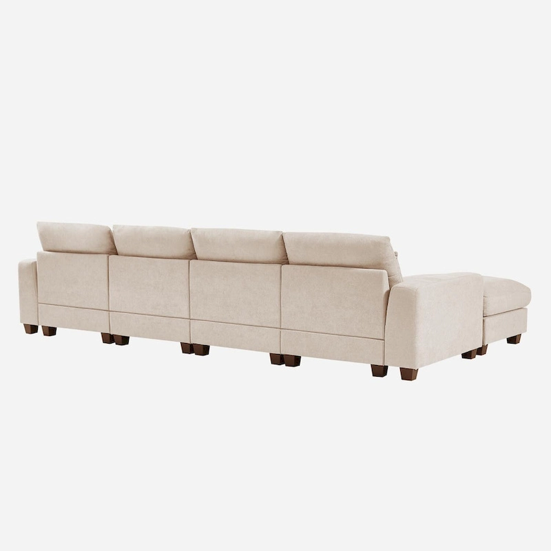Merax Convertible Sofa Couch with Reversible Chaise