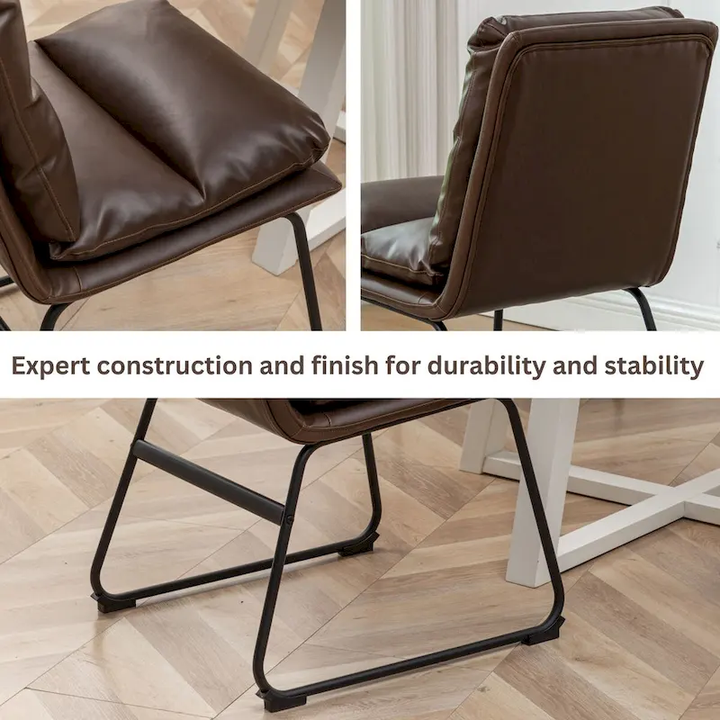 5-Piece Round Dining Set, Trestle Table with 4 Chairs