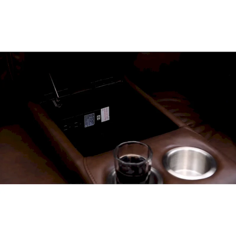 Hydeline Erindale Zero Gravity Power Recline and Headrest Top Grain Leather Loveseat