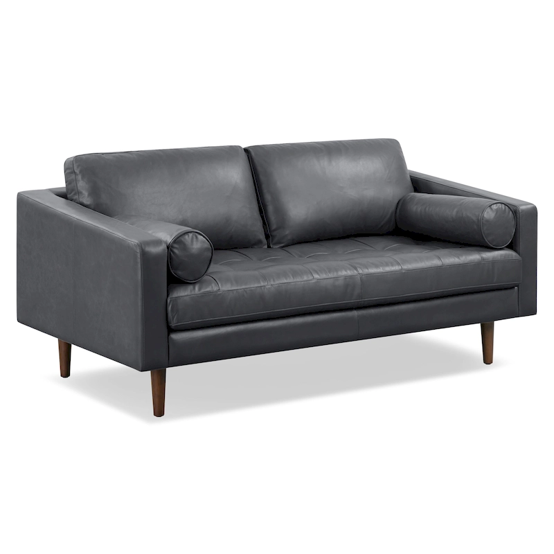 Poly & Bark Napa 72 Apartment Sofa - Full Grain Genuine Italian Leather