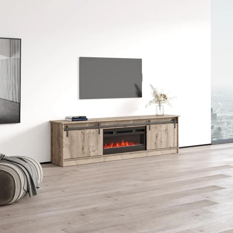 Modern Fireplace TV Stand