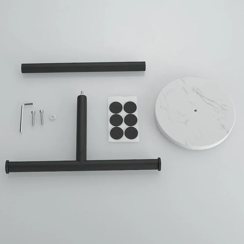 T-Shape Towel Rack With Natural Marble Base