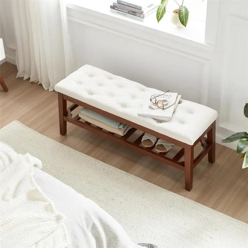 Shoe Bench Entryway - 43.3 D x 14 W x 18 H