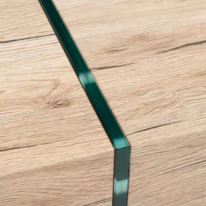 SAFAVIEH Pluma Glass Leg Rectangular Coffee Table - 43.3 W x 23.6 L x 15.7 H - 43Wx24Dx16H