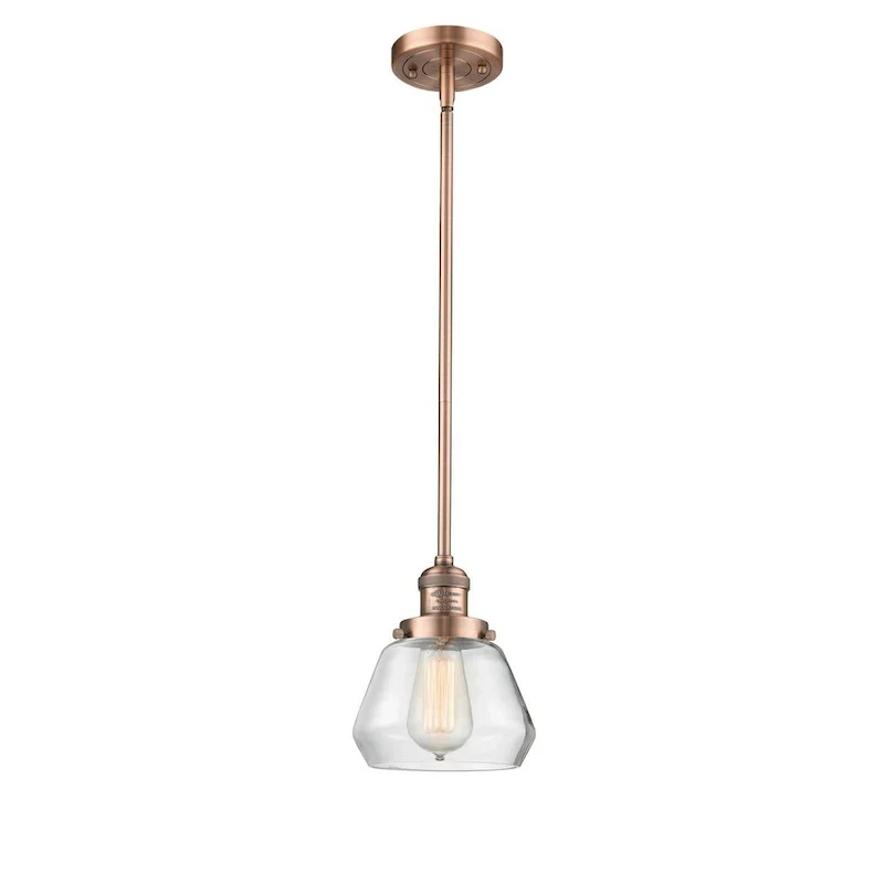Innovations Lighting Fulton Single Light 7  Wide Mini Pendant with