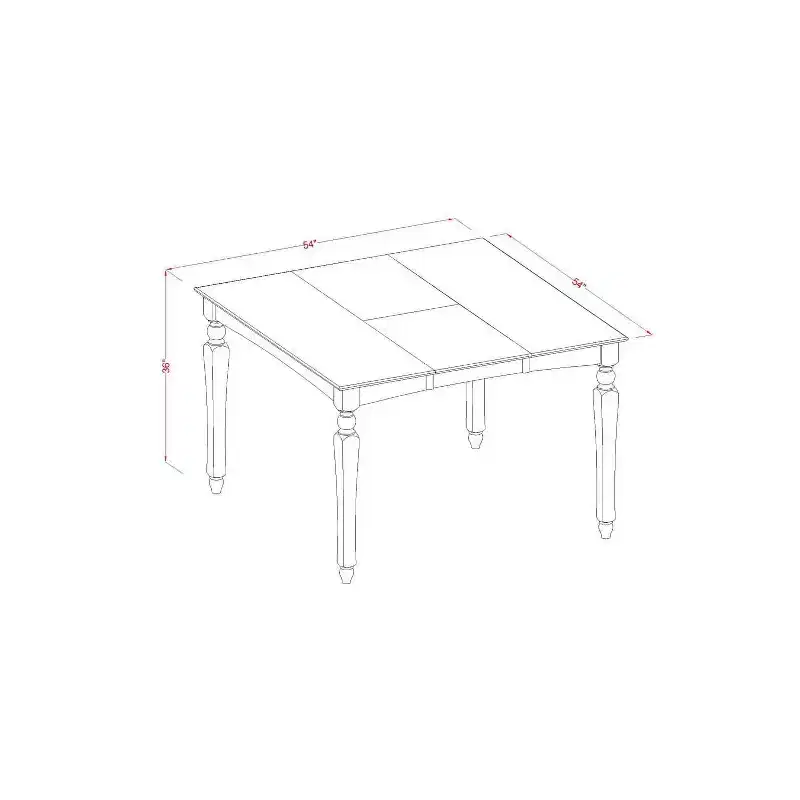 HomeStock Gathering Square Counter Height Dining Table With Butterfly Leaf