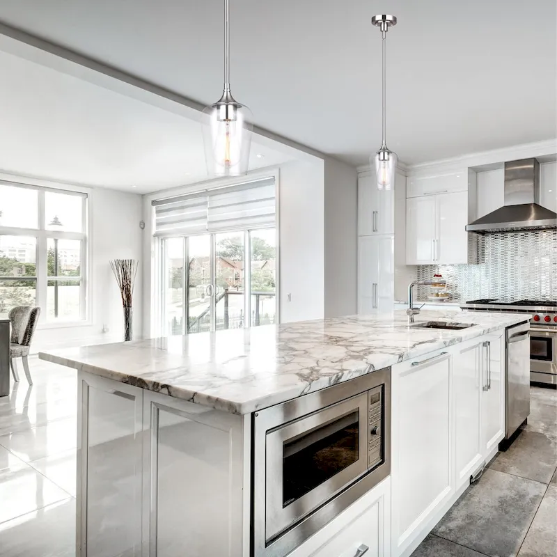 Conall 1 Light Pendant, Nickel Finish - Brushed Nickel