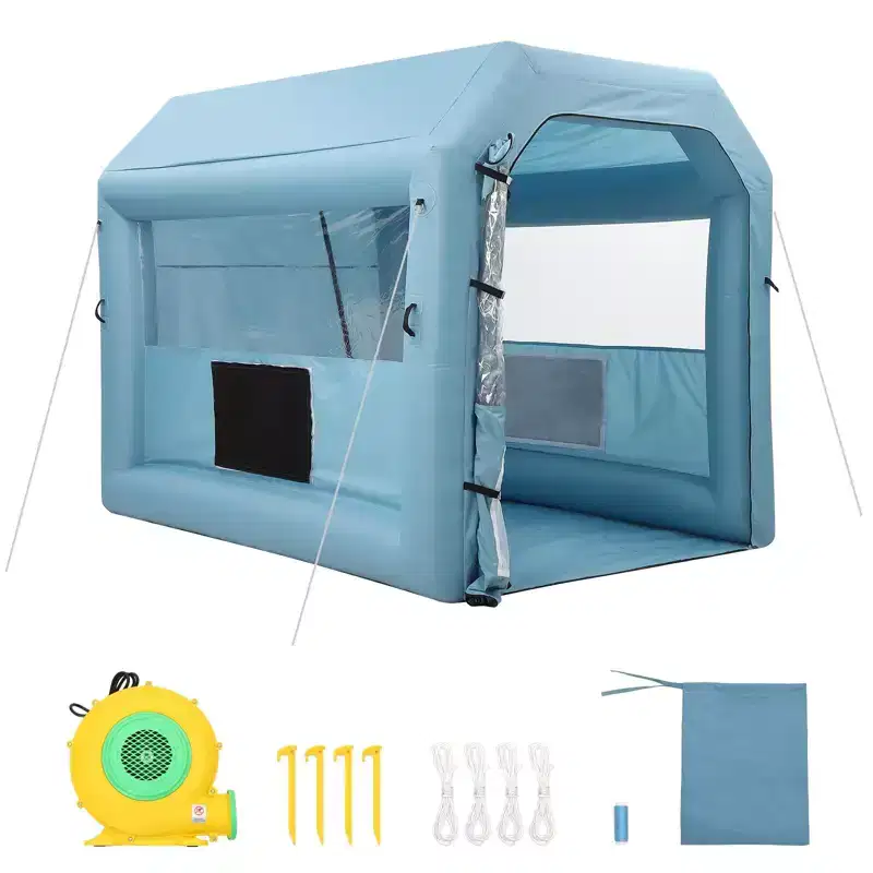 Inflatable Paint Booth - Portable Spray Tent with 3-Layer HEPA Filtration, 480W Blower, 210D Oxford Fabric for Car & Furniture