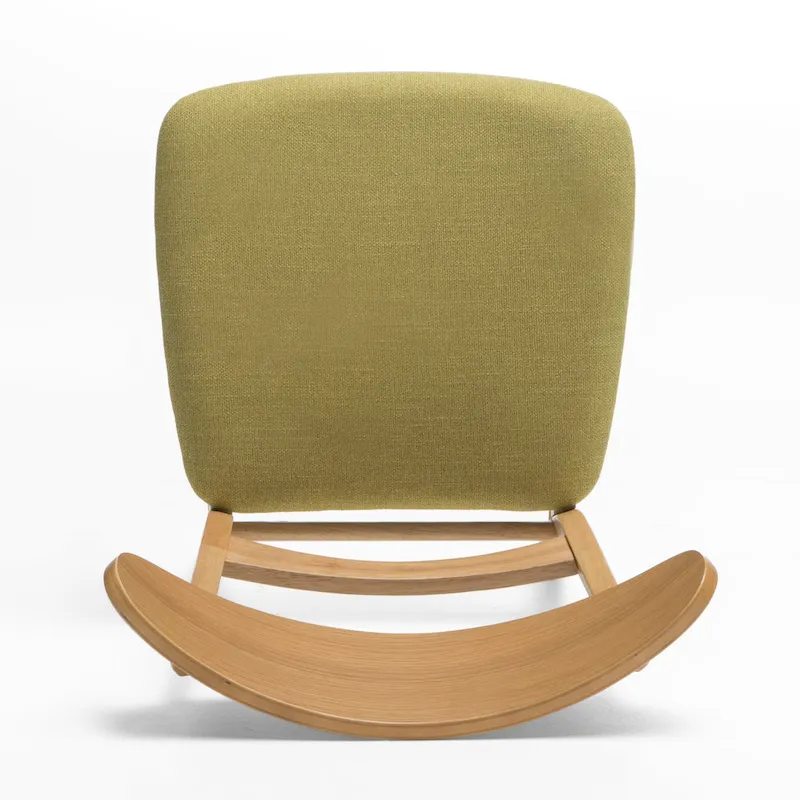 Idalia Fabric and Rubberwood Rectangular Wood Dining