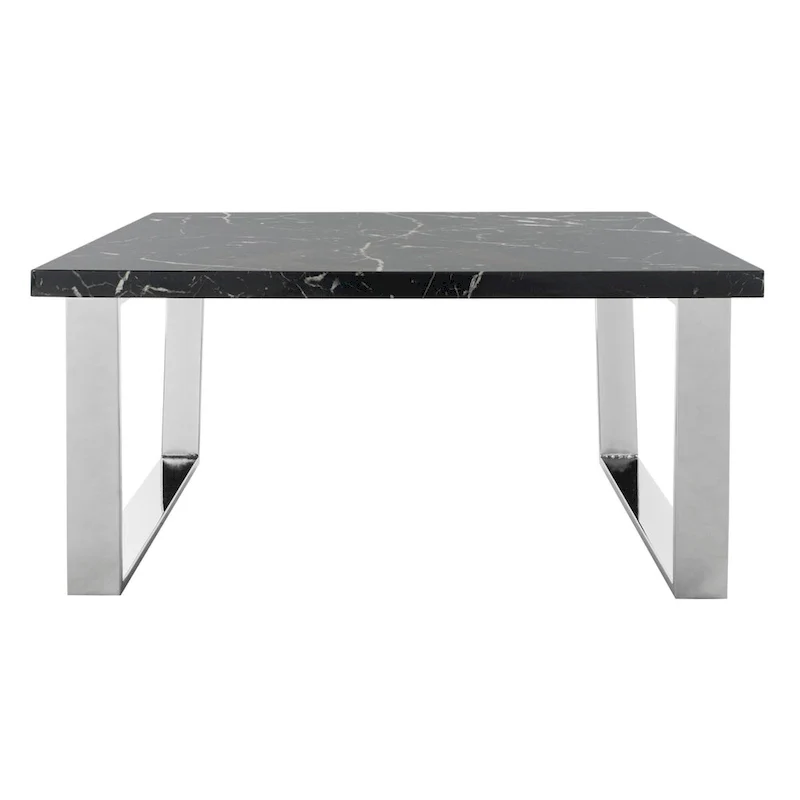 SAFAVIEH Bea Black/ Brass Square Coffee Table - 31.5  x 31.5  x 15.8  - 32Wx32Dx16H