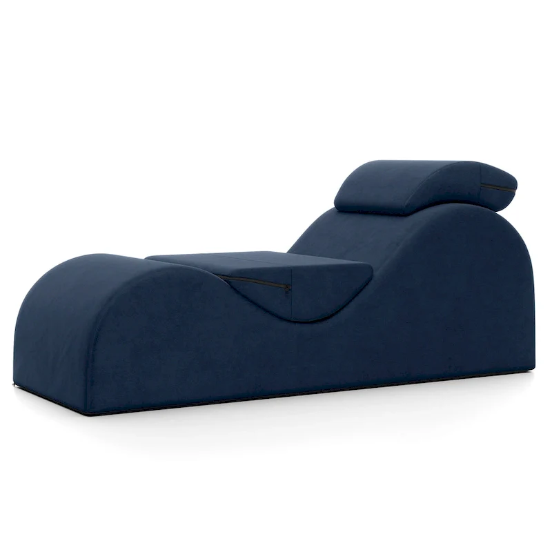 Lounger - Chaise Lounge Chair for Yoga, Exercise, Stretching, Massage and More - High Density Foam Core