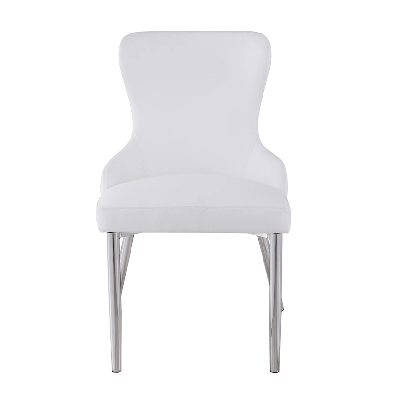 Somette Ema White Wing Back Side Chair (Set of 2)