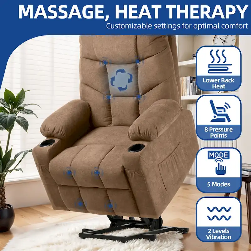 Modern Massage and Heating Recliner Sofa Chair