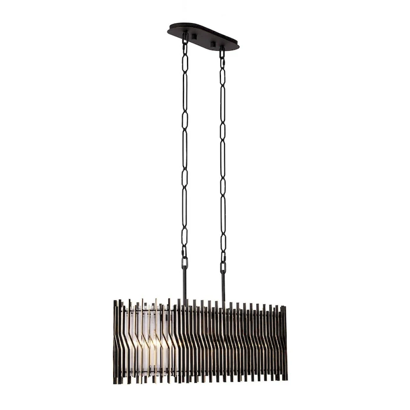 Park Row 5-Light 36  Long Kitchen Island Pendant - N/A