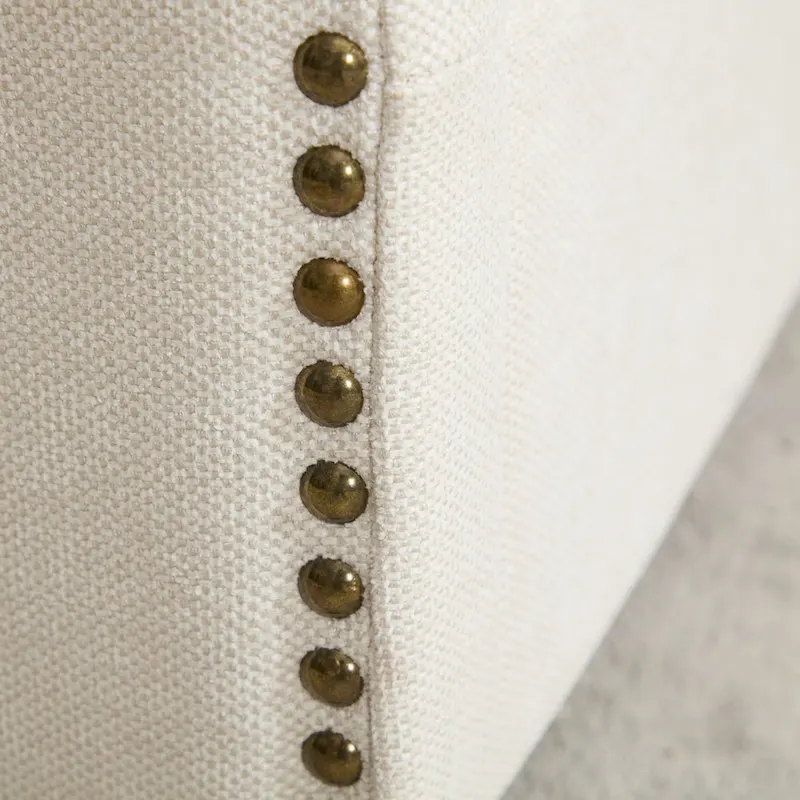 Cream White Modern 30.3  Accent Chair with USB