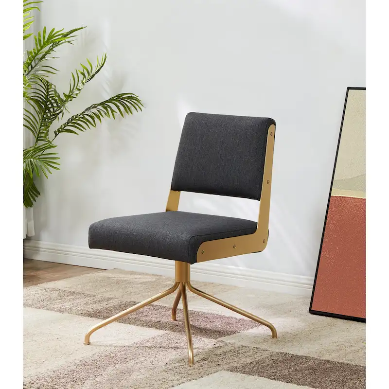 SAFAVIEH Couture Kanja Swivel Office Chair - 22Wx24Dx34H