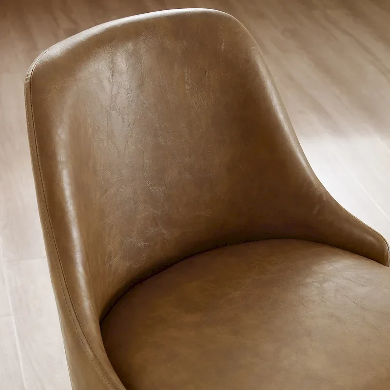 Art Leon Set of 2 Upholstered Counter Height Swivel Barstool