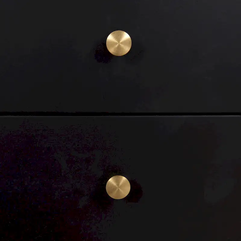 Finco Nightstand Side Table with 2 Drawers