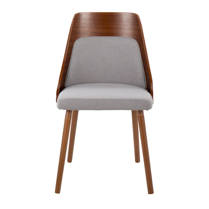 Vallemala Mid-Century Chair with Tapered Wood Legs - Set of 2