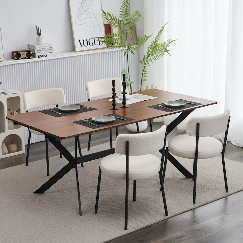 Set of 2 mid-century modern dining chairs