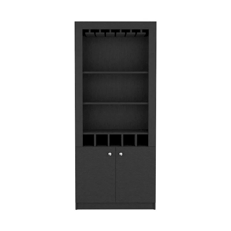 Bar Cabinet for Kitchen, Dining Room ,Living Room, Black